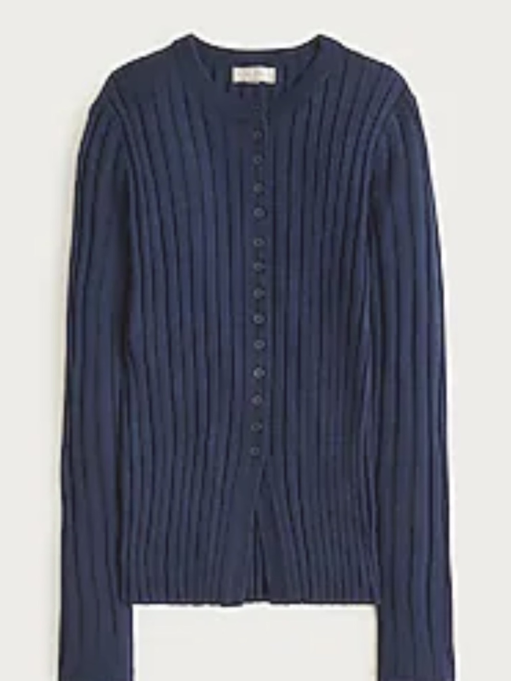 J. Crew Navy wide Ribbed fitted Button-Front Cardigan
